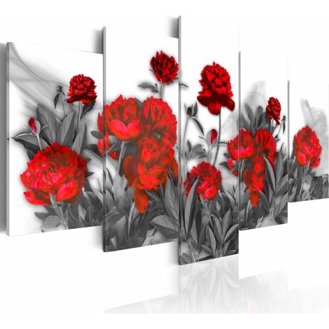 Tableau rouge vif - 200 x 100 cm (1/2)