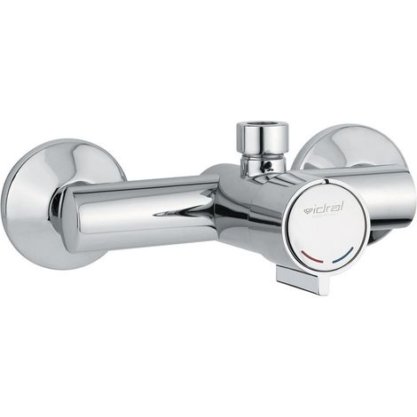 Miscelatore doccia a parete temporizzato con comando a pulsante Idral Minimal 08132 - 08132-30 25 secondi