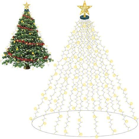 Guirlande Lumineuse Sapin de Noel, 400LED 16 x 2m Rideau Lumineux Sapin de Noel, Chaîne lumineuse pour sapin de Noël, Lumineuses Lumières de Noël (1/5)