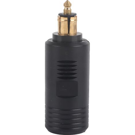 Cigarette lighter plug, good toughness copper copper copper European adapter durable easy to install safe power transfer for motorcycles (1/4)