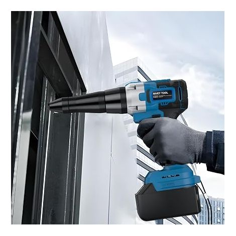 Cordless Rivet Gun for 18V Batteries, Brushless Electric Riveting Tool, Compatible with BL1830, BL1850, BL1860 (1/5)