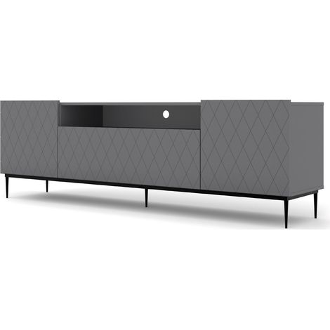 TV DIUNA 193 cm 2D1K graphite mat sur un cadre