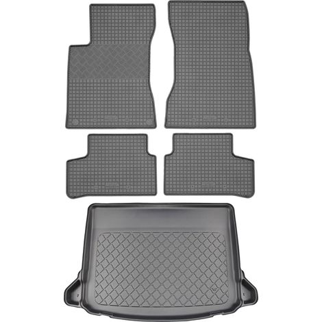 Juego de alfombrillas de goma para coche y maletero para Mercedes Clase A W177 Hatchback (5 puertas) desde mayo de 2018.