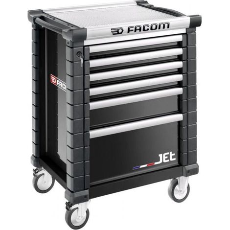 Servante d'atelier vide FACOM JET.6NM3APF - 6 tiroirs - noire