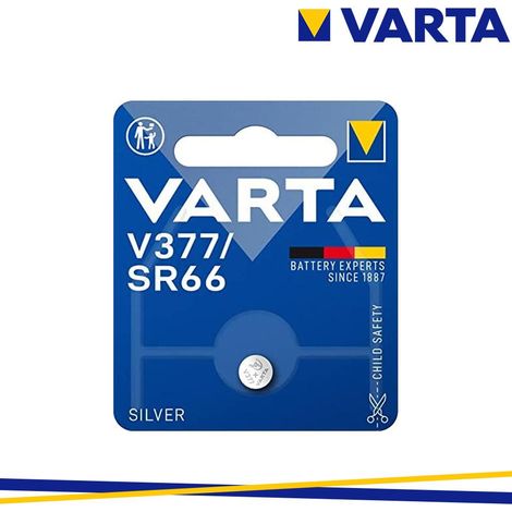 Batteria a bottone micro Varta argento sr66 - v377 1,55v blister 1 unità ø6,8x2,5mm
