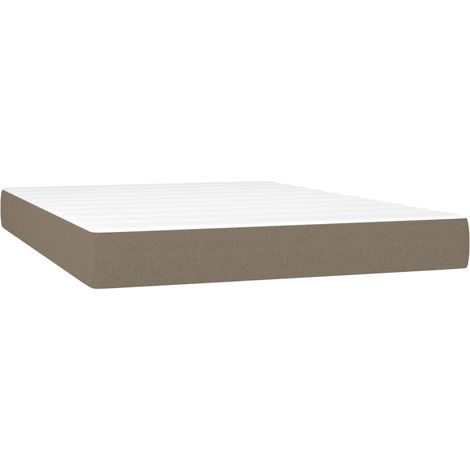 Maison Exclusive - Materasso a Molle Insacchettate Rigidità Media Grigio Tortora 140x200x20 cm