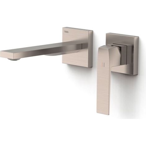 TRES 20230021AC SLIM Pieza Vista para Cuerpo Empotrado De Lavabo Color Acero - ref: 20230021AC