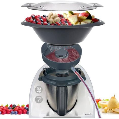 Extracteur de jus à vapeur pour Thermomix TM6 TM5  Extraction simultanée  Jus naturels en 100 minutes  Accessoire pour petit électroménager (1/4)