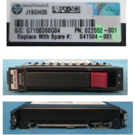 Unidad de estado sólido HP Enterprise DR de 400 GB, 12 GB, 2,5" SAS MSA, 841504-001