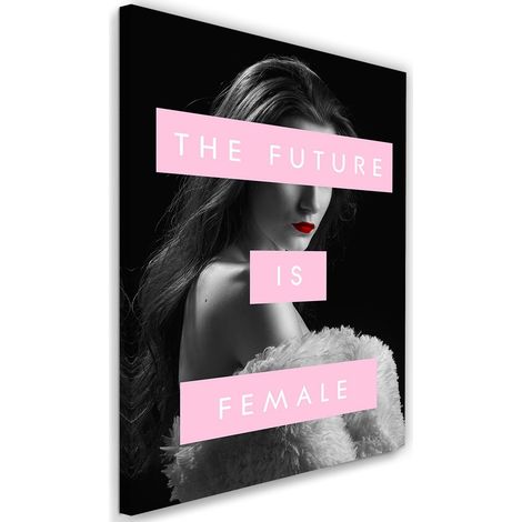 Tableau sur toile Inscription The Future is Female 40x60 (1/5)