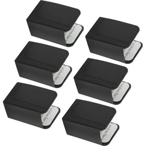 20 Coins de meuble en silicone souple pour sécurité enfant - Noir - Protections d'angle antidérapantes (1/5)