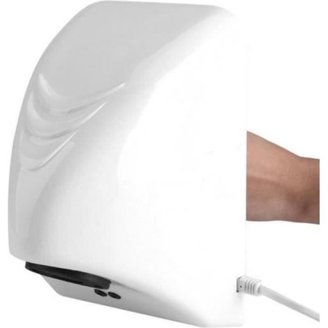 Sèche-mains - Capteur Infrarouge Automatique - 600 W - Température Réglable 35-60 ℃ - Usage Commercial et Professionnel - 1 Pièce (1/4)