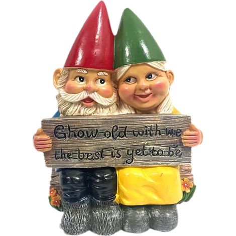 Statue Couple - Figurine Résine Décoration Jardin Intérieur Extérieur - Idéale Pour Noël - 18 x 16 x 8 cm - 250 g (1/5)