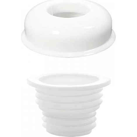Joint d'étanchéité pour tuyau de vidange, bouchon d'étanchéité en TPR, joint pour tuyau d'égout, convient pour une utilisation avec un tuyau de descente de 50 mm (1/5)