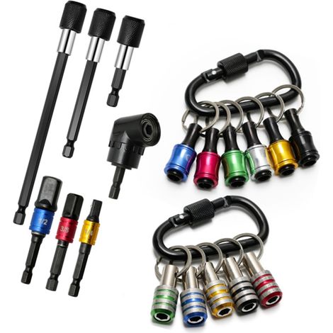 Anneaux porte-clés à dégagement rapide pour mandrins de perceuse, outils en alliage d'aluminium avec poignée ergonomique pour un changement de foret facile.-AquaForge (1/5)