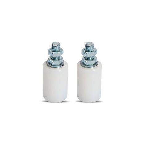Lot de 2 Guide Rollers for Sliding Doors, Sliding Door Guides or Other Applications 30 x 40 mm (Nylon)