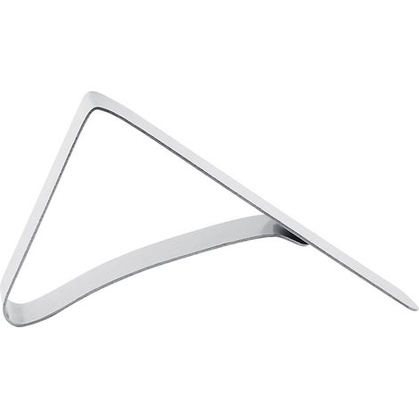 Tischdeckenklammern aus silberfarbenem Edelstahl, zur Befestigung von Tischdecken und anderen Stoffen, Tischdeckenhalter, 4er-Set, Stabilisierungszubehör, Tischdeckenbezüge (1/5)