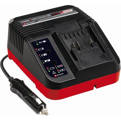 Einhell Power X-Car Charger 3A Caricabatterie con connettore accendisigari