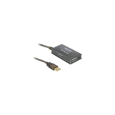 Delock 82748 - 480 Mbit/s - Schwarz - 10 m - Windows 98/2000/XP/XP-64/Vista/Vista-64/7/7-64 - Mac OS 10.5 - OS 10.6 - Linux 2.10 - USB 2.0 - 63 x 35 x 17 mm