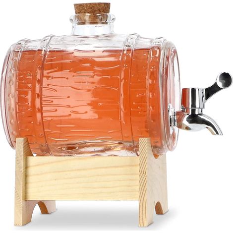 tonneau avec robinet, distributeur de boissons en verre (1/5)