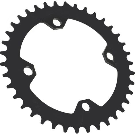 Plateau de vélo 104BCD 38T à denture positive et négative pour vélos de route, noir (1/5)