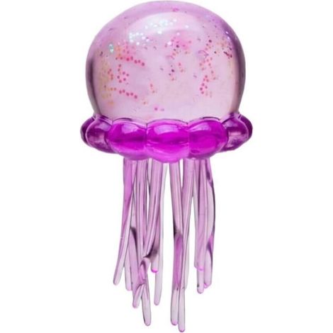 Boule Anti-Stress Jellyfish Design Cube Sensoriel à Presser pour Anxiété et Relaxation (Violet) (1/5)