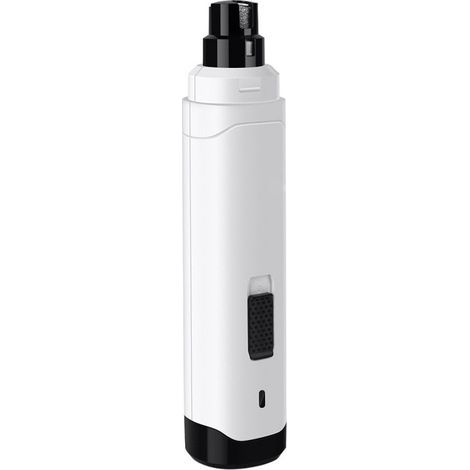 Lima eléctrica de uñas para mascotas, depilación con cera, motor potente, 2 velocidades, bajo nivel de ruido, recargable por USB, material plástico/metal, azul oscuro. (1/5)