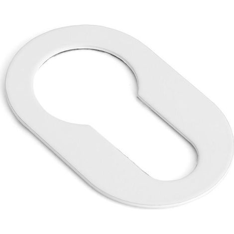 bocallave adhesivo oval 26x42x1 acabado cromo satinado, negro, blanco acabado cromo cepillad acabado blanco (1/2)
