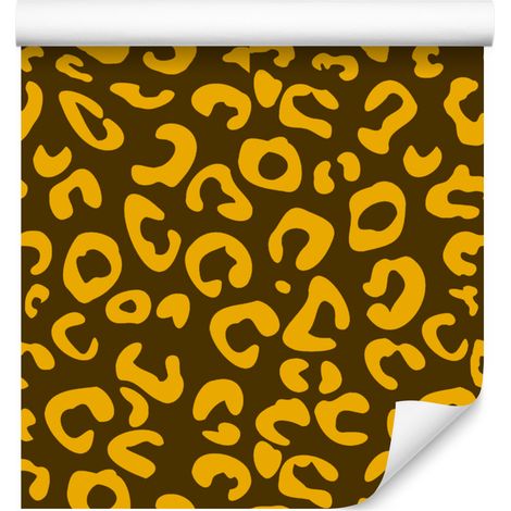 Gelbe Ledertapete in Ocker und Gold für Wohn- und Schlafzimmer, 50 x 1000 cm (1/5)