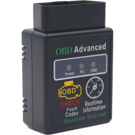Interface OBD2 Bluetooth ELM327 V1.5, outil diagnostic voiture lecture code défaut moteur (1/4)