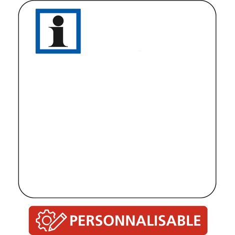 Panneau Indication CE3b – Informations touristiques personnalisables – Gamme ECOLIGN – Classe 1 – 350 mm (1/5)