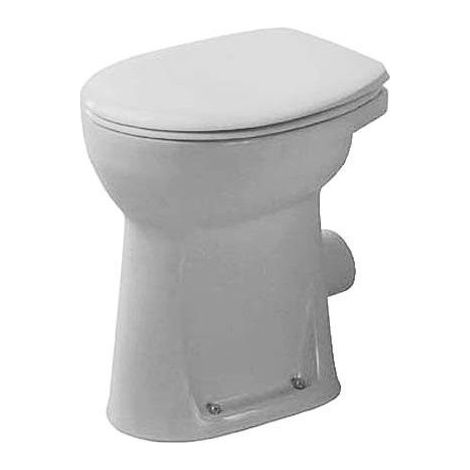 WC sur pied DURAPLUS SOUDAN, plat 360 x 465 mm, sortie verticale, blanc DURAVIT