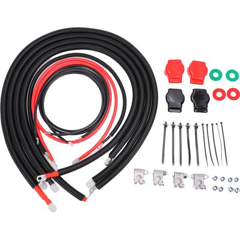 Kit de câbles de batterie de remplacement, câbles de démarrage négatifs et positifs pour Ford Superduty F-250 F-350 Excursion (1/5)