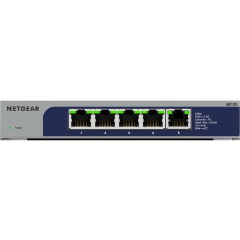 Switch réseau RJ45 NETGEAR MS105 5 ports 2.5 GBit/s R721742 (1/5)