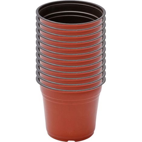 Blumentopf mit Abflussloch – Mehrfarbige PP-Dekovase – 12er-Set (9,7 cm, 11,7 cm, 14,7 cm, 16,5 cm) – Für Sukkulenten, Kakteen und Kräuter – Ideal für Büro oder Fensterbank (1/5)