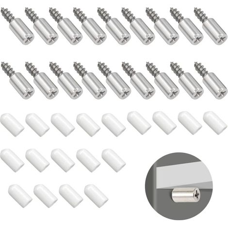Shelf Pins 18 Sets, Partition Dowel Shelf Support Pins Peg Plate Brackets for Furniture Closet Bookcases (1/5)