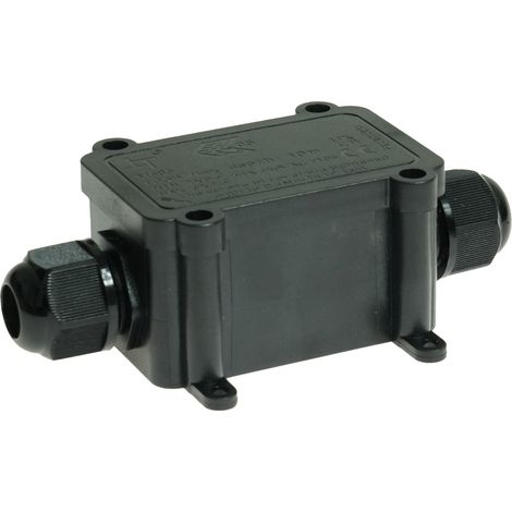 Scatola di giunzione ermetica a 2 ingressi, grado di protezione IP68, cavi da 0,5 a 2,5 mm². (1/2)