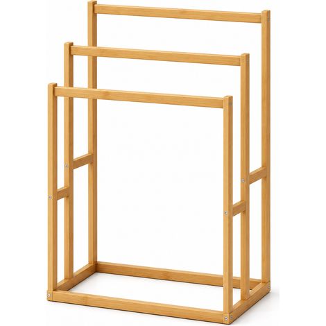 Portasciugamani da terra Scaffale da bagno in legno 40 cm (1/5)