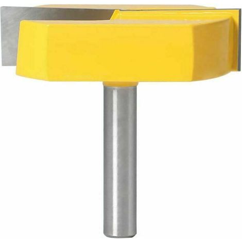 Fresa Ulisem da 8 mm per la pulizia della superficie inferiore, adatta per fresa con scanalatura a T con traccia a T, dimensioni 8x57 mm, lama gialla.