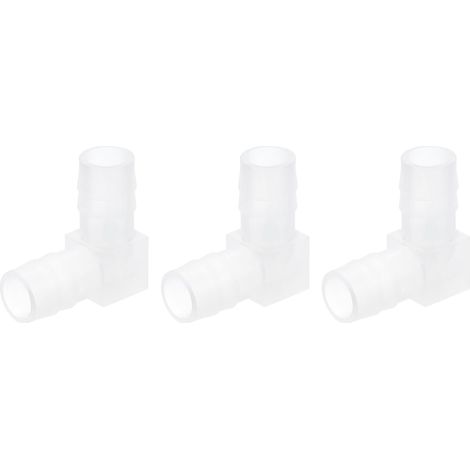 Raccord Coudé à 90 Degrés pour Tuyau de 13/16", Lot 4 Connecteurs en Forme L Valve d'Air d'Aquarium et Tuyauterie Aquariums Étangs - 3/8" (1/5)