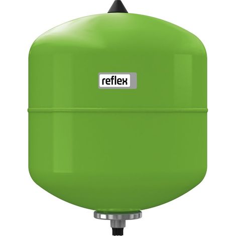 Reflex Refix DD Ausdehnungsgefäß MAG 33, Nennvolumen 33l, 10 bar, durchströmt, inklusive T-Stück 3/4", Grün