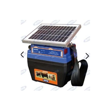 Electrificateur de ranch AMA S450 avec panneau solaire 5W et batterie 91918