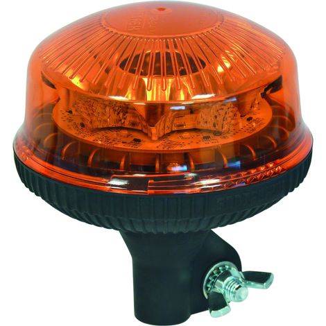 Sodise – Gyrophare LED rotatif IP54 sur tige flexible – 10 à 30V – Cabochon incassable – Compact et homologué R65-R10 (1/2)