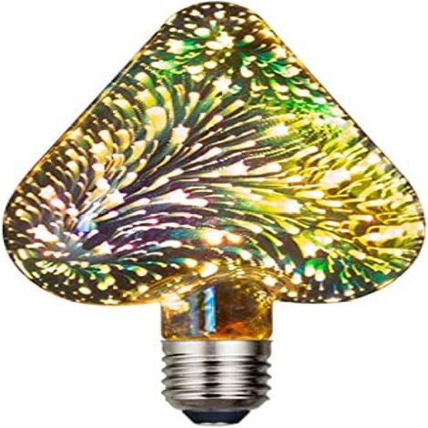 Ampoule LED filament style Edison 3W E27 forme cœur , Blanc chaud 3000K (1/5)