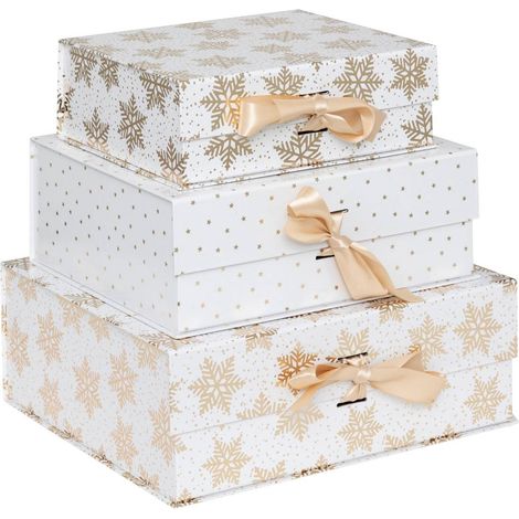 Kdo flocon gold stars box x3 - Feeric lights & christmas (1/4)