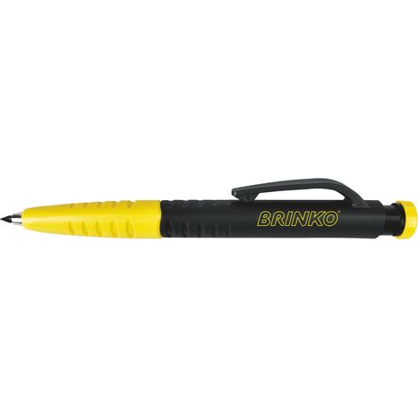 Marqueur de trous profonds 2 en 1, noir, avec taille-crayon