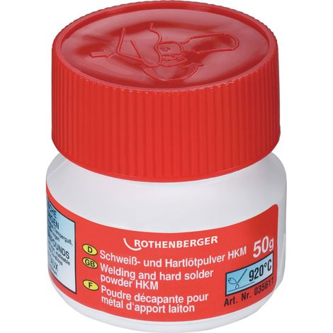 ROTHENBERGER polvo para soldadura fuerte HKM según DIN 29454, 50g - 35611