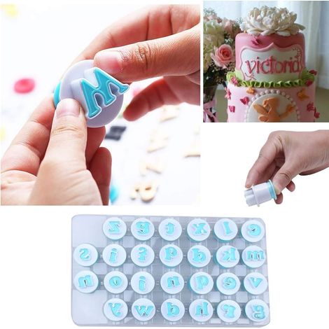 Emporte-pièce Lettres Alphabet - Moule à Biscuits et Pâtisserie en Plastique Alimentaire - 26 Pièces - Pour Gâteaux, Biscuits, Pâte à Sucre (1/5)