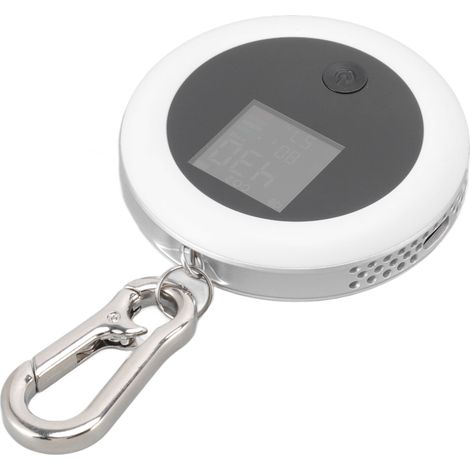 Mini détecteur de CO2 infrarouge 3 en 1 portable avec écran LCD, analyseur de température, d'humidité et d'air pour la maison, l'intérieur et les voyages (blanc). (1/5)