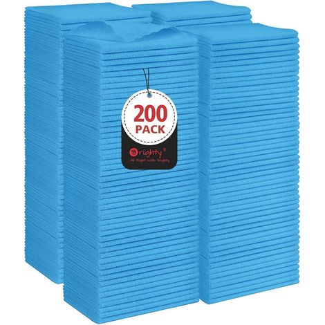 200er Pack Mikrofaser-Reinigungstücher, wiederverwendbar, fusselfrei, 29,2x29,2 cm (1/5)